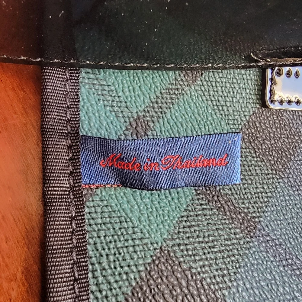Ralph Lauren Black Label Tartan Plaid Blue Green Shoulder Bag Vintage